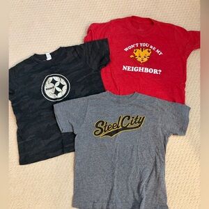 Kids Pittsburgh Tshirt lot